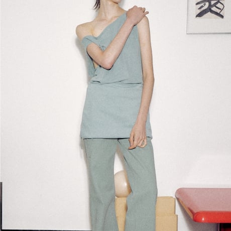 "Verso" Draped two-way mini dress