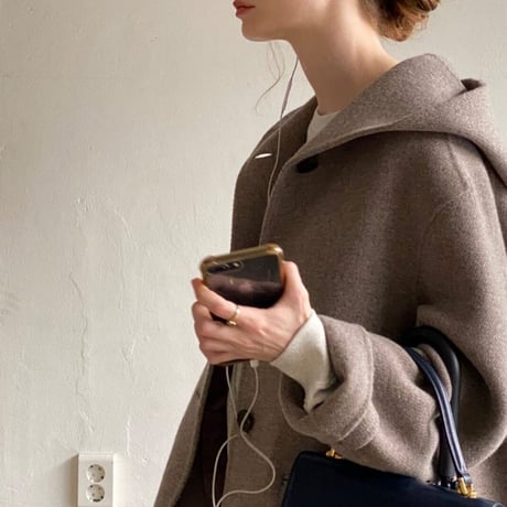 Hoodie handmade long coat