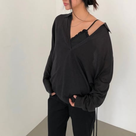 予約販売　Frill Wrap Camisole Top