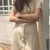 Natural linnen onepiece