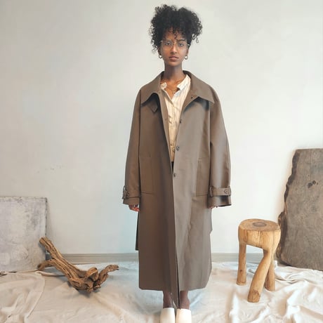 Classic highneck 2way trench coat