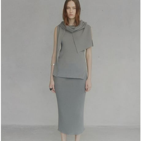 Ribbed Cotton Knitted skirt