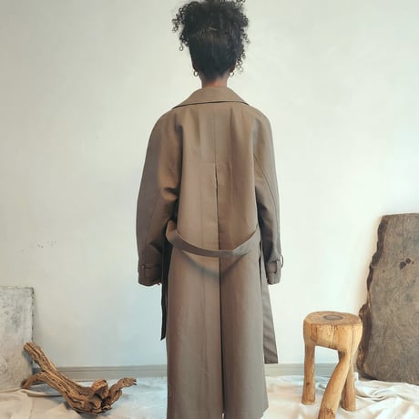 Classic highneck 2way trench coat