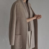 handmade nocollar long coat