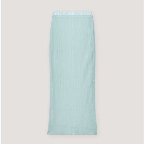 Side Ribbed Knitted Skirt