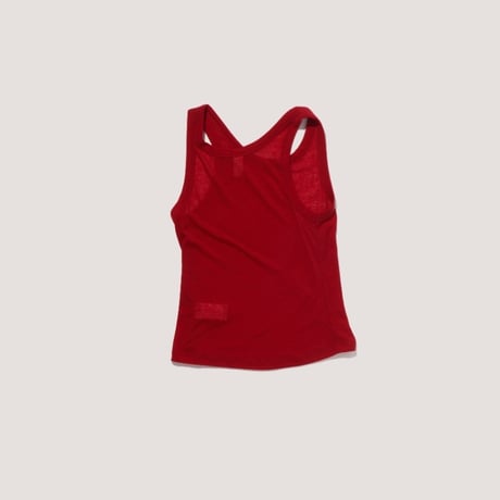 "Verso" Sheer ribbed sleeveless top