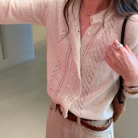 Lace Detail Knit Cardigan