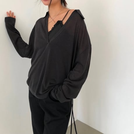 予約販売　Frill Wrap Camisole Top
