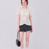 予約販売　Polka Dot Puff Blouse