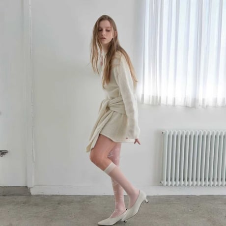 予約販売　Soft Alpaca Relaxed Knit Top