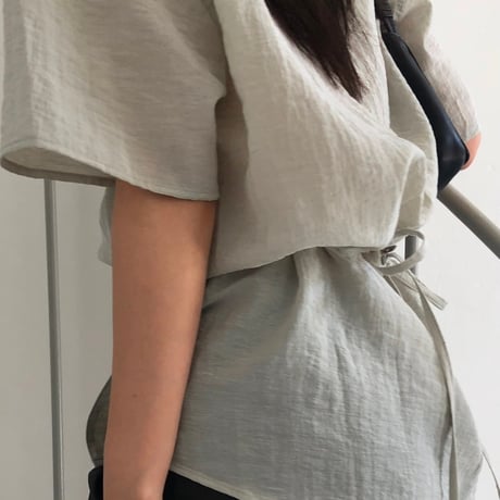 予約販売　Wrap Waist Blouse