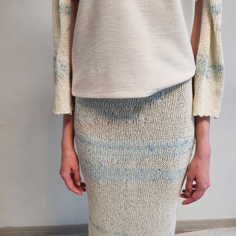 sky whisper summer knit skirt