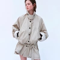 Short-Length Oversized Trench Coat
