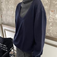 Soft Deep-V Knit Sweater