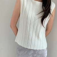 予約販売　Boat Neck summer Knit Top