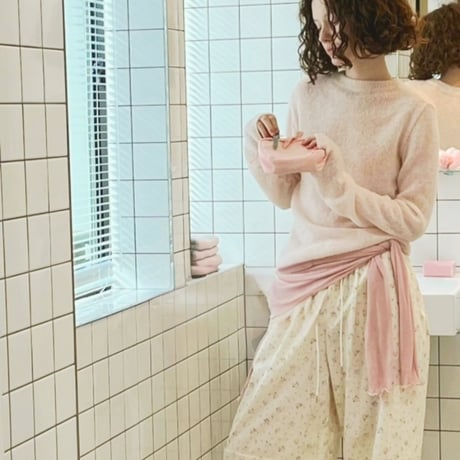 予約販売 Soft pink knit