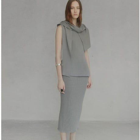 Ribbed Cotton Knitted skirt