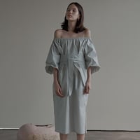 Puff sleeve 2way onepiece