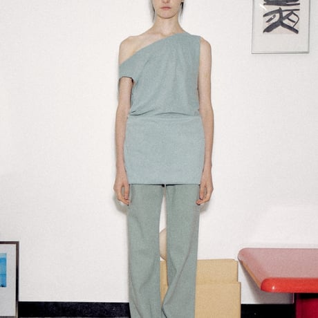 "Verso" Draped two-way mini dress