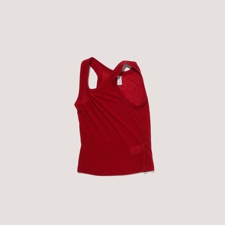 "Verso" Sheer ribbed sleeveless top