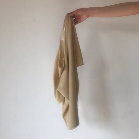 Wool knit short sleeves