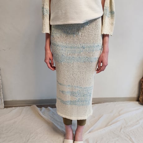sky whisper summer knit skirt