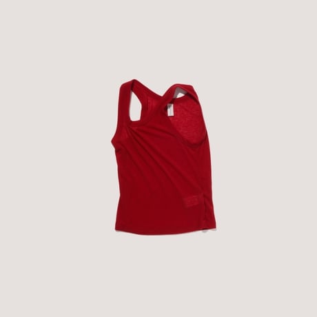 "Verso" Sheer ribbed sleeveless top