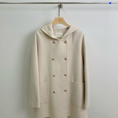 Cashmere Hooded Wool Coat