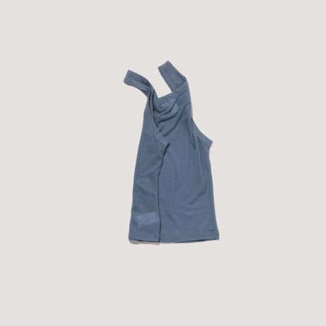 "Verso" Sheer ribbed sleeveless top