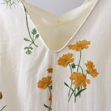 予約販売　Floral Print Sleeveless Dress
