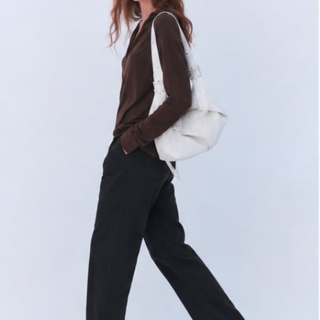 予約販売　Soft Draped V-Neck Collar knit