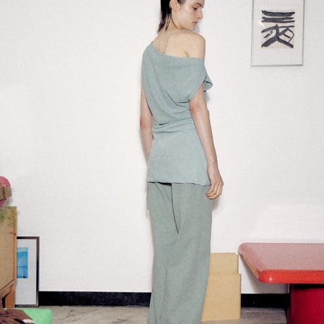 "Verso" Draped two-way mini dress