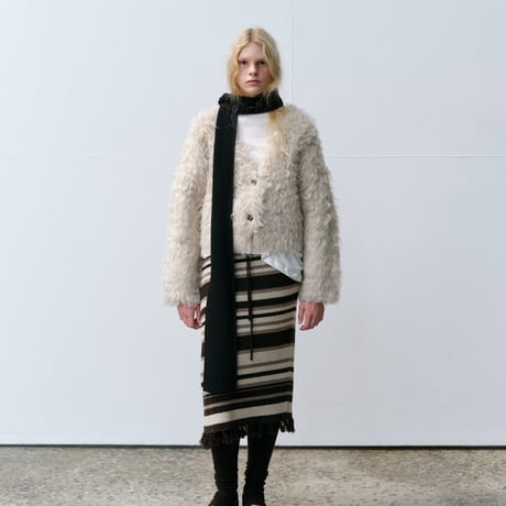 Stripped knit skirt