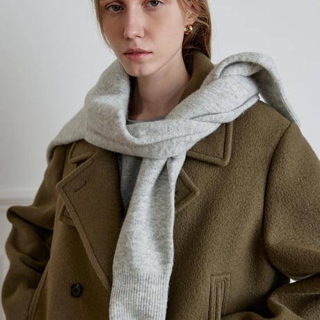 Modern Double-Breasted Short Wool Coat