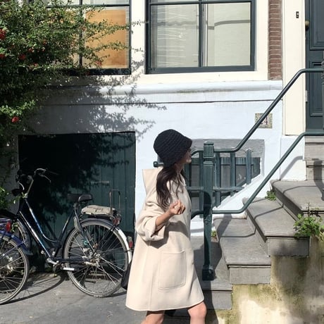 Cashmere Hooded Wool Coat