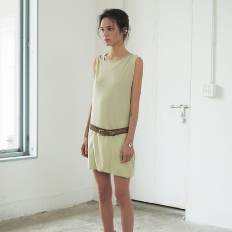 "Verso" Draped two-way mini dress