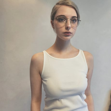 Ribbed square neck tank top