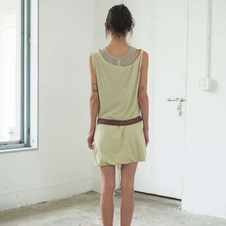 "Verso" Draped two-way mini dress
