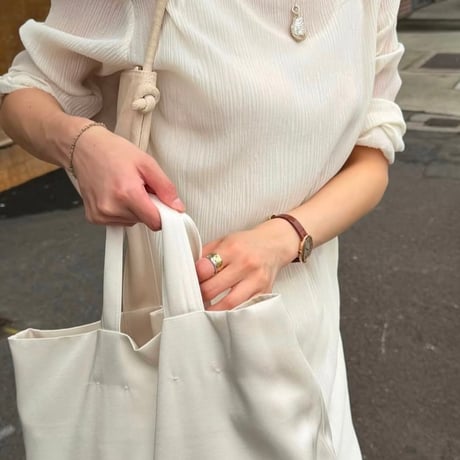 予約販売　Soft Pleated Sheer Dress