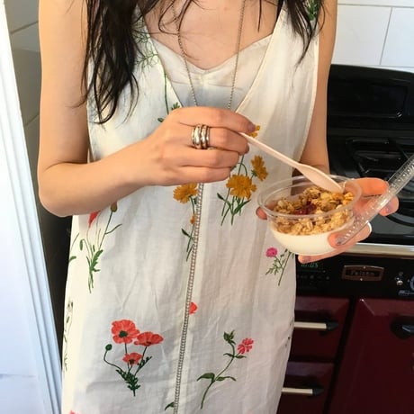 予約販売　Floral Print Sleeveless Dress