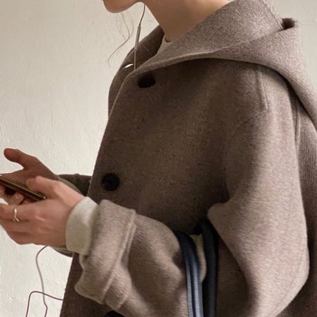 Hoodie handmade long coat