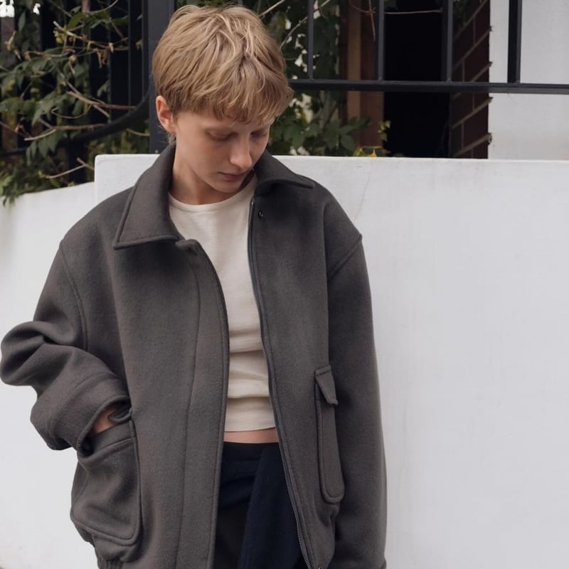 Oversized Wool Blend Jacket | Ir 