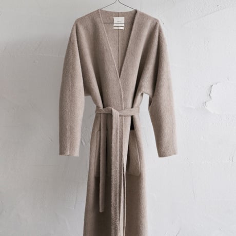 handmade nocollar long coat