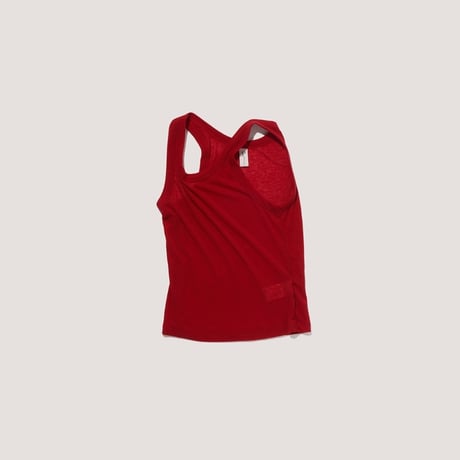 "Verso" Sheer ribbed sleeveless top