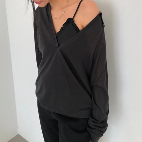 予約販売　Frill Wrap Camisole Top