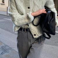 Wool 2way cardigan