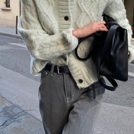 Wool 2way cardigan
