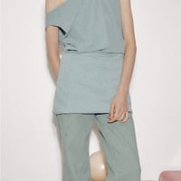"Verso" Draped two-way mini dress