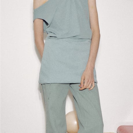 "Verso" Draped two-way mini dress