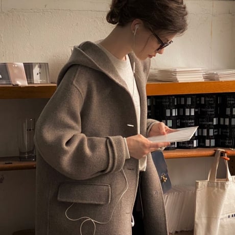 Hoodie handmade long coat